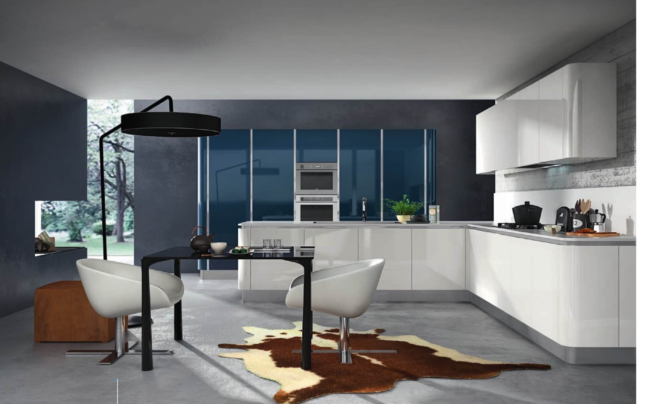 Cuisine noir lapeyre: ,cuisine carat aubergine laque en melamine ...